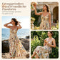 💐Sommer-Sonderangebot: 50% Rabatt!!🌿🌸 Plus-Size-Midikleid mit Blumenmuster und Spaghettiträgern
