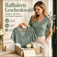 ⏰50% RABATT!!👚Damen Slim-Fit V-Ausschnitt Spitzen-Kurzarm-Top