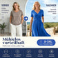 🎁50% Rabatt! 👗Damen V-Ausschnitt Kurze Ärmel Lange Kleider – Bequem, atmungsaktiv & figurschmeichelnd für alle Körpertypen