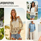 🎁50 % Rabatt!!!👚 Beiges Häkeloberteil für Damen – Boho V-Ausschnitt, luftig & feminin✨🤍