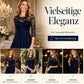 🔥Neu eingetroffen 50% RABATT!!!👗Spitzenkleid mit Satin-Gürtel und langem Rock – feminin