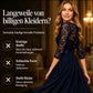 🔥Neu eingetroffen 50% RABATT!!!👗Spitzenkleid mit Satin-Gürtel und langem Rock – feminin
