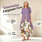🛍️ 50 % Rabatt – Kurzarm-Kleid aus Leinenmix – als Fake-Two-Piece, mit Rundhalsausschnitt & weiter Rock – leicht & vielseitig für warme Tage 🌸