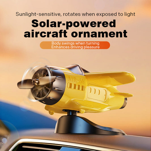💥💥50 % Rabatt!!📢📢 50K+ VERKAUFT! ⚡✈️Solarbetriebene Auto-Ornamente in Flugzeugform