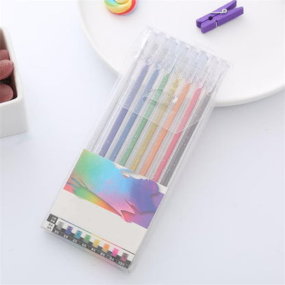 💥🔥50% Rabatt🎨🎁Set mit glitzernden Gelstiften🎄Leuchtende Farben, grenzenlose Kreativität