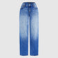 🎁🎁Heute – 50%!👖🔥Mühelos schicke, locker sitzende Jeans mit weitem Bein