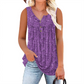 ⌛50% RABATT!👚Ärmelloses Damen-Top – Mit Print, Knopfleiste & Leichtem Stoff, Perfekt Für Heiße Tage Und Einen Frischen Look ✨