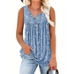 ⌛50% RABATT!👚Ärmelloses Damen-Top – Mit Print, Knopfleiste & Leichtem Stoff, Perfekt Für Heiße Tage Und Einen Frischen Look ✨