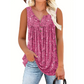 ⌛50% RABATT!👚Ärmelloses Damen-Top – Mit Print, Knopfleiste & Leichtem Stoff, Perfekt Für Heiße Tage Und Einen Frischen Look ✨