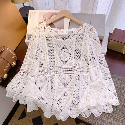 ⌛50 % RABATT!👚Traumhafte Spitzenbluse im Vintage-Look für Damen✨Klassisch Schön🎀