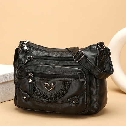 🔥Letzter Tag! 50% Rabatt!👜Damen Crossbody-Tasche aus weichem PU-Leder – mit mehreren Fächern – leicht, praktisch & vielseitig – ideal für Alltag & Reisen