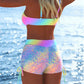 📢📢Letzter Tag 60% Rabatt!! ⏰👙Damen Bikini Set – Kordel-Top & Boyshorts, Verschiedene Designs🩱 Für Strand & Pool