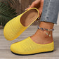 🔥50% RABATT! 👟Women's Breathable Knit Slip-On Mules – Luftig, bequem, einfach reinschlüpfen☀️✨