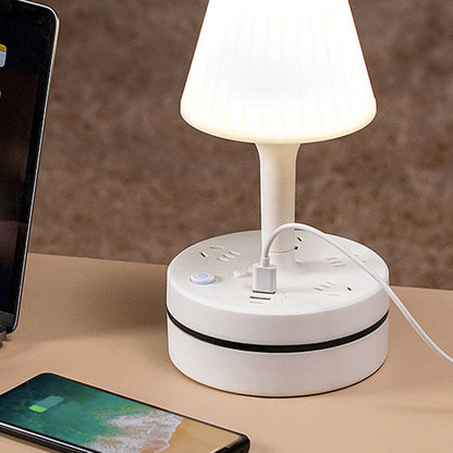 ⏰⌛50 % Rabatt!!🎁💡Nachttischlampe mit Steckdosen und USB-Anschlüssen