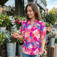 👚JETZT 50 % RABATT!🌸Sommerliches Damen-Top mit Blumenmuster und Puffärmeln – Leicht und atmungsaktiv – Romantisches Design, perfekt für Brunch oder Gartenpartys – unkompliziert und schick 💃