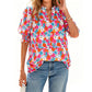 👚JETZT 50 % RABATT!🌸Sommerliches Damen-Top mit Blumenmuster und Puffärmeln – Leicht und atmungsaktiv – Romantisches Design, perfekt für Brunch oder Gartenpartys – unkompliziert und schick 💃
