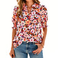 👚JETZT 50 % RABATT!🌸Sommerliches Damen-Top mit Blumenmuster und Puffärmeln – Leicht und atmungsaktiv – Romantisches Design, perfekt für Brunch oder Gartenpartys – unkompliziert und schick 💃