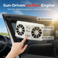 🔥50 % RABATT!!!🚗Solarbetriebener Auto-Abluftventilator – Doppel-Turbo-Belüftung & Temperaturanzeige☀️