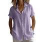 🎁50% RABATT!👚Damen Sommer-Freizeit-Kurzarmhemd – Leicht, luftig & vielseitig – Perfekt für warme Tage, Strand oder Alltag – femininer Look mit hohem Tragekomfort🌸✨