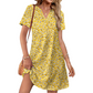 🔥50 % Rabatt – nur für kurze Zeit!👗Neu eingetroffen❣️Lässiges, locker sitzendes Kurzarmkleid für Damen