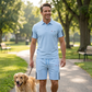🎁50% RABATT!👕Bequemes 2-in-1-Set für Herren – Kurzarm-Oberteil mit passender Shorts – atmungsaktiv, leicht und vielseitig für jeden Sommeranlass☀️🩳