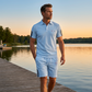 🎁50% RABATT!👕Bequemes 2-in-1-Set für Herren – Kurzarm-Oberteil mit passender Shorts – atmungsaktiv, leicht und vielseitig für jeden Sommeranlass☀️🩳