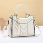 🔥NUR FÜR KURZE ZEIT: 50 % RABATT! 👜 Damen-Handtasche mit V-Naht – goldene Beschläge, mehrere Fächer, Tragegriff 🌸