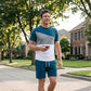 💥50% RABATT!👕Herren 2-Teiler Freizeit-Set | Colorblock T-Shirt & Shorts für Alltag & Sport 🌿