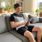 💥50% RABATT!👕Herren 2-Teiler Freizeit-Set | Colorblock T-Shirt & Shorts für Alltag & Sport 🌿