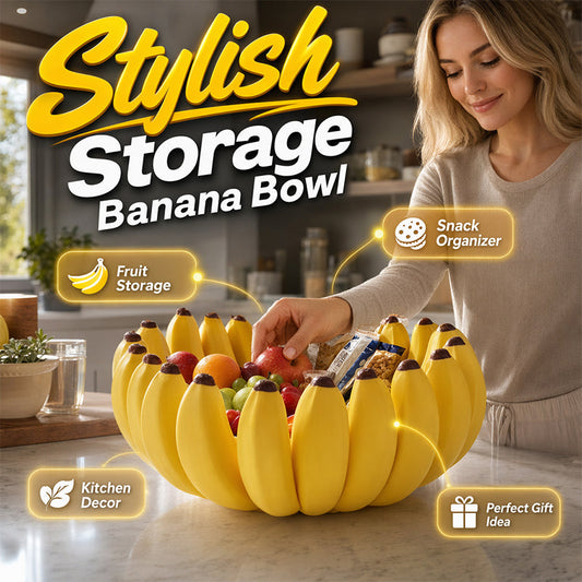 🔥50 % RABATT🍌Aufbewahrungsschale in Bananenform | Skulpturale, dekorative Aufbewahrung · Vielseitig einsetzbar auf Arbeitsplatten, Tischen und Regalen