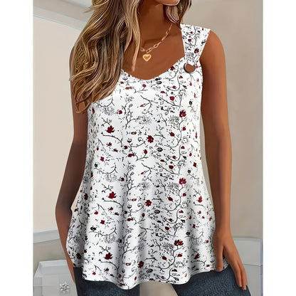 ⏰LETZTER TAG! 50 % RABATT👚Sommer-Tanktop für Damen mit Blumenmuster