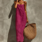 💥50% Rabatt👗Klassisches Boho-Kleid mit Spaghettiträgern & eckigem Ausschnitt – leicht & luftig für den Urlaub 🌸