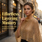 ⏰LETZTER TAG! 50 % RABATT👚Eleganter durchbrochener Strick-Poncho. Fließender Schnitt, edler Glanz – die perfekte Ergänzung zu Kleid & Top