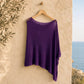 ⏰LETZTER TAG! 50 % RABATT👚Eleganter durchbrochener Strick-Poncho. Fließender Schnitt, edler Glanz – die perfekte Ergänzung zu Kleid & Top