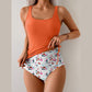 🔥50% RABATT!🩱Damen High-Waist Tankini mit Blumenmuster–figurschmeichelnd&bequem für Strand&Pool🌊