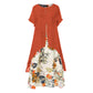 🛍️ 50 % Rabatt – Kurzarm-Kleid aus Leinenmix – als Fake-Two-Piece, mit Rundhalsausschnitt & weiter Rock – leicht & vielseitig für warme Tage 🌸