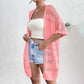 👚JETZT 50% RABATT!🌸Damen Kurzarm-Strickjacke mit Lochmuster – atmungsaktives Pointelle, leicht & vielseitig, offene Vorderseite – Sommer-Essential☀️