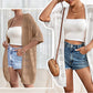 👚JETZT 50% RABATT!🌸Damen Kurzarm-Strickjacke mit Lochmuster – atmungsaktives Pointelle, leicht & vielseitig, offene Vorderseite – Sommer-Essential☀️
