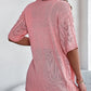 👚JETZT 50% RABATT!🌸Damen Kurzarm-Strickjacke mit Lochmuster – atmungsaktives Pointelle, leicht & vielseitig, offene Vorderseite – Sommer-Essential☀️