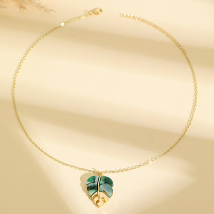 🎁50% Rabatt!📿🍃Modische Blatt-Anhänger-Halskette