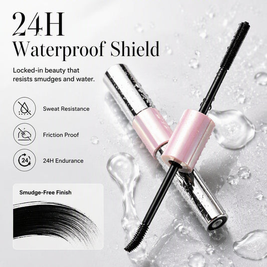 🎉💖Zeitlich begrenzt: 2 zum Preis von 1🌟🎁Über 65.000 Mal verkauft – Doppelseitige wasserfeste Volumen-Mascara