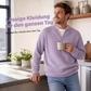 ⏰💥Nur heute: 50% Rabatt🎁👚Herren Waffel-T-Shirt im Layer-Look | Bequemer Alltagsstil mit eleganter Struktur