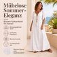 💥💥Sommer-Schlussverkauf: 50% Rabatt!👗🎁Maxikleid mit V-Ausschnitt & Spitzenhäkelei