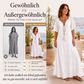 💥💥Sommer-Schlussverkauf: 50% Rabatt!👗🎁Maxikleid mit V-Ausschnitt & Spitzenhäkelei