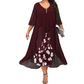 🔥🔥50% RABATT!🎁👗Legeres Kleid mit Blumenmuster für Damen in lockerer Passform