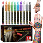 🔥🎉88.000+ verkauft!🎁🎭Hautfreundlicher Tattoo-Marker – 15 Farben & 12 Schablonen, tolle Geschenkidee für Kindergeburtstage & Mädels