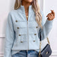 🎁🚨Nur heute 50 % Rabatt!!!🎉🧥Lässige Damen-Strickjacke mit doppeltem Reißverschluss