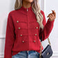 🎁🚨Nur heute 50 % Rabatt!!!🎉🧥Lässige Damen-Strickjacke mit doppeltem Reißverschluss