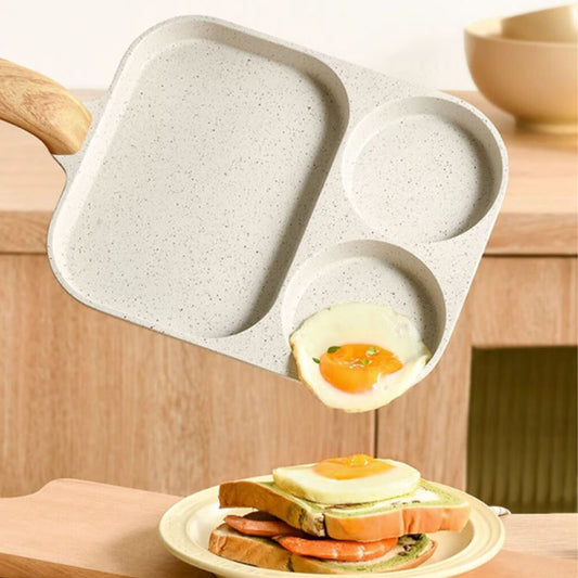 🎉💖Zeitlich begrenzt: 50% Rabatt!🔥🥚3-in-1 geteilte Antihaft-Pfanne