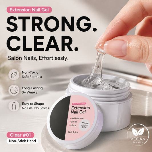 🔥🎉Nur heute: 50% Rabatt!🎁💅Festes Aufbaugel für Nagelverlängerungen – Einfache Nagelverlängerung & Modellage in Eigenregie✨